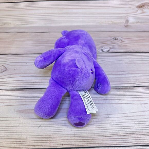 Care Bears SHARE BEAR Plush 10" Purple Winking 2021 Basic Fun Lollypop Hearts - Picture 11 of 15